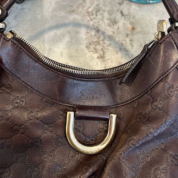 Gucci Guccissima brown abbey bag - preowned - Picture 5 of 16